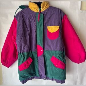 Vintage Greatland Apparel Colorblock Jacket‎ size L 10/12